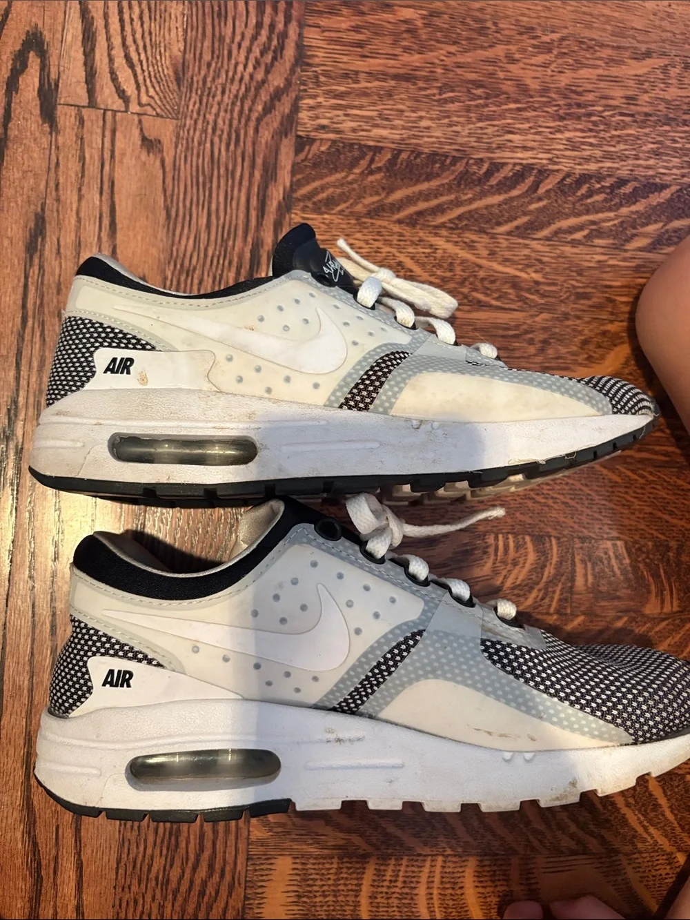 Nike Kids Black and White Air Sneakers
